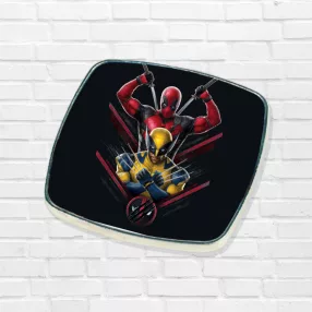 Metalowy magnes na lodówkę Deadpool and Wolverine