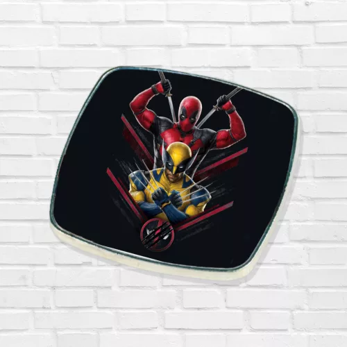 Metalowy magnes na lodówkę Deadpool and Wolverine