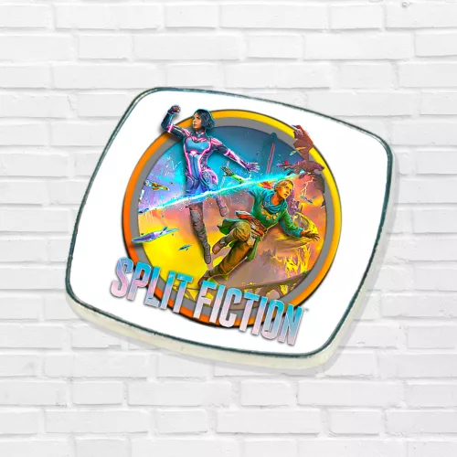 Metalowy magnes na lodówkę Split Fiction