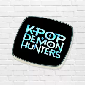 Metalowy magnes na lodówkę KPOP - Demon-Hunters