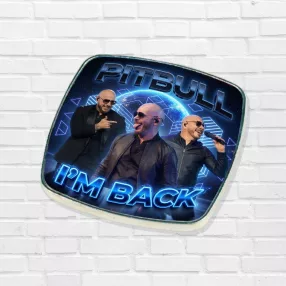 Metalowy magnes na lodówkę Pitbull
