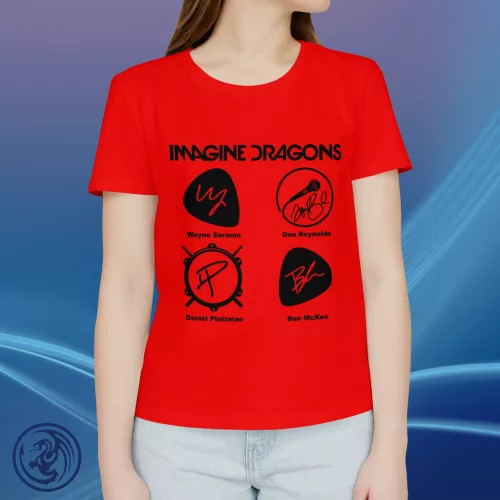 Imagine Dragons - Autogram koszulka damska