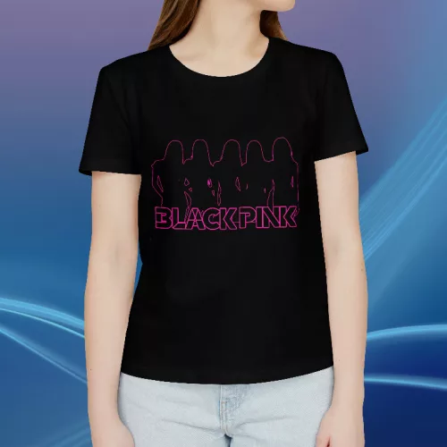 Black Pink siluette koszulka damska
