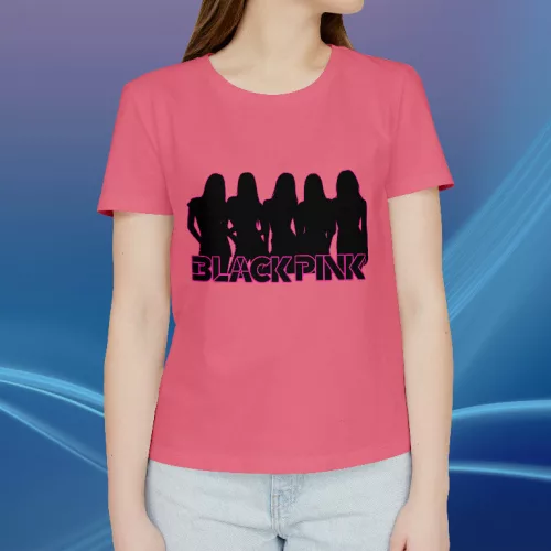 Black Pink siluette koszulka damska