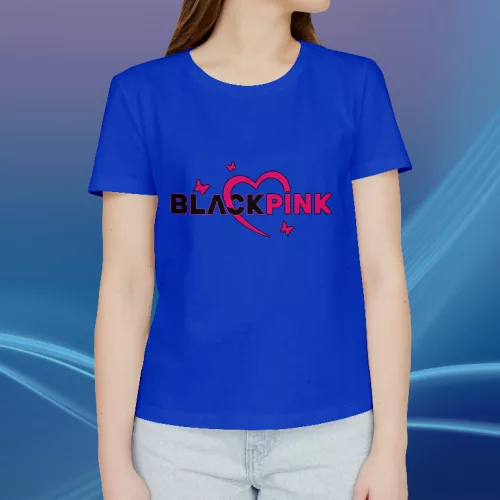 Black Pink logo koszulka damska