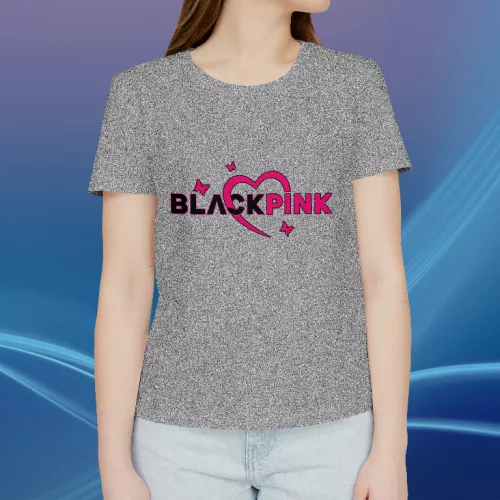 Black Pink logo koszulka damska