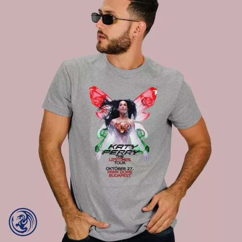 Katy Perry - The Lifetimes Tour 2025 - Budapest koszulka męska