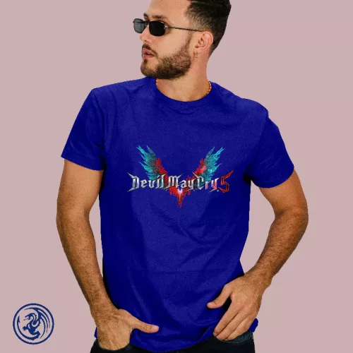 Devil May Cry 5 logo koszulka męska