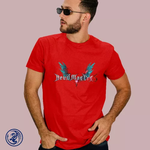 Devil May Cry 5 logo koszulka męska
