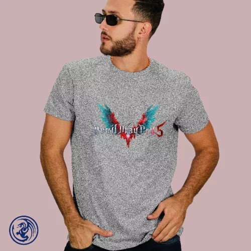 Devil May Cry 5 logo koszulka męska