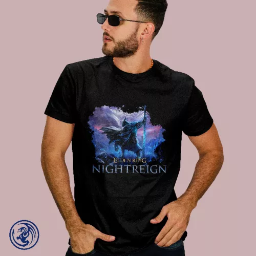 Elden Ring Nightreign splash koszulka męska