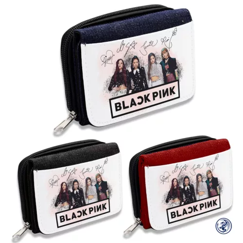 BlackPink - Splash portfel dżinsowy