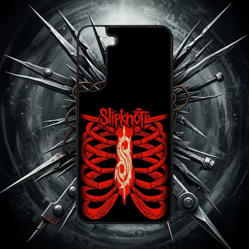 Slipknot - Logo z klatką piersiową - Etui na Samsung