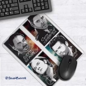   Supernatural – Sam, Castiel, Dean, Crowley – elastyczna podkładka pod mysz