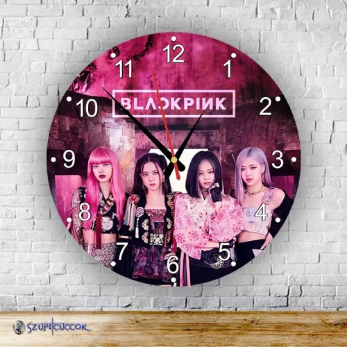 BlackPink – okrągły zegar ścienny