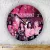 BlackPink – okrągły zegar ścienny