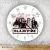BlackPink Splash – okrągły zegar ścienny