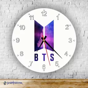 BTS Galaxy – okrągły zegar ścienny