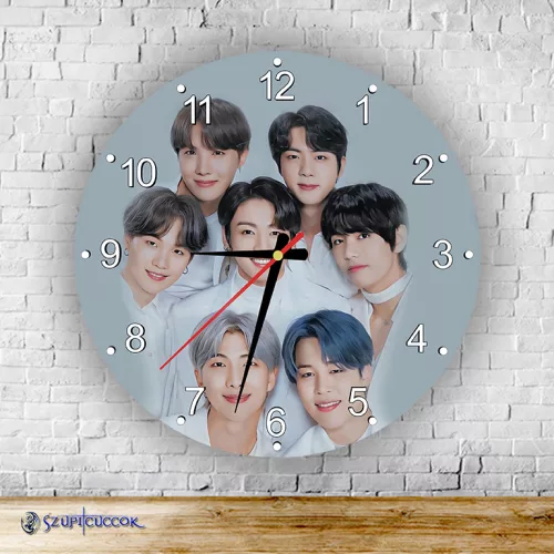 BTS – okrągły zegar ścienny