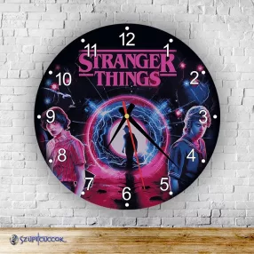 Stranger Things – Uniwersum – okrągły zegar ścienny