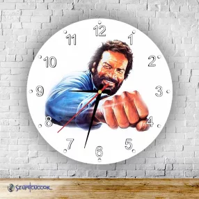 Bud Spencer – cios – okrągły zegar ścienny