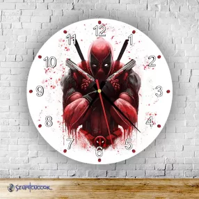 Deadpool – okrągły zegar ścienny