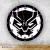 Black Panther – logo – okrągły zegar ścienny