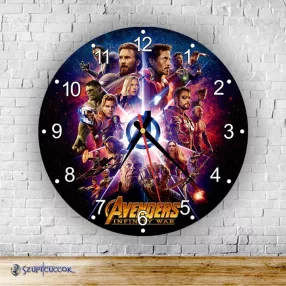 Avengers: Wojna bez granic – okrągły zegar ścienny