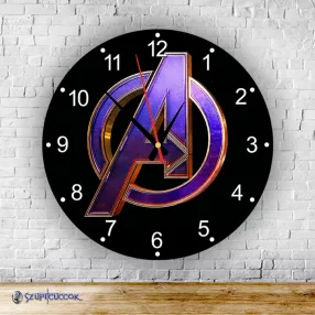 Avengers – logo – okrągły zegar ścienny