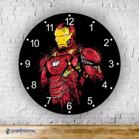 Iron Man – okrągły zegar ścienny