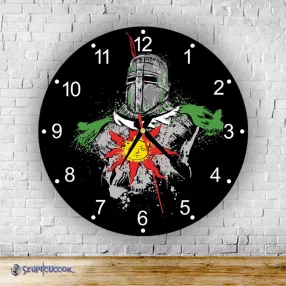 Dark Souls – Solaire z Astory – okrągły zegar ścienny