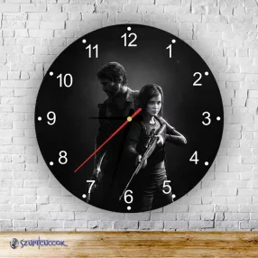 The Last of Us – Joel i Ellie – okrągły zegar ścienny