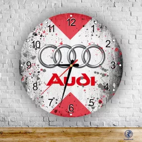 Audi splash – okrągły zegar ścienny