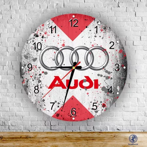 Audi splash – okrągły zegar ścienny