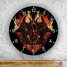 Diablo – okrągły zegar ścienny