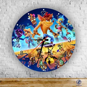 Crash Bandicoot – okrągły zegar ścienny