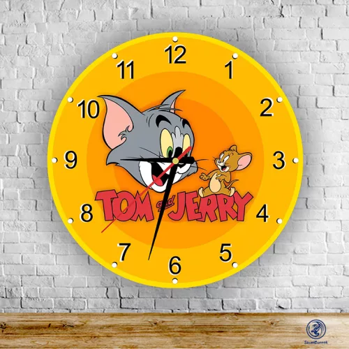 Tom i Jerry – okrągły zegar ścienny
