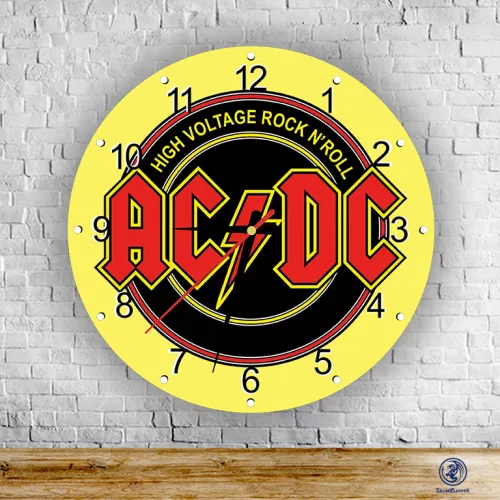 AC/DC – okrągły zegar ścienny