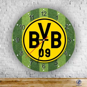 Borussia Dortmund – okrągły zegar ścienny
