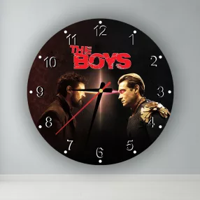   The Boys – Butcher vs. Homelander – okrągły zegar ścienny