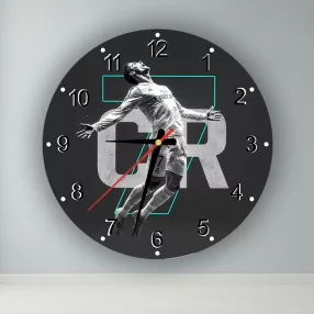 Cristiano Ronaldo CR7 – okrągły zegar ścienny