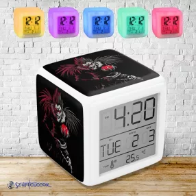 Świecący budzik zmieniający kolor - Death Note (Ryuk)