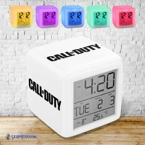 Świecący budzik zmieniający kolor - Call of Duty (Logo)