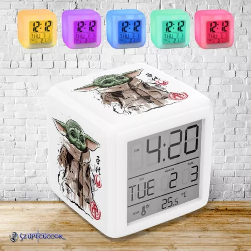 Świecący budzik - Baby Yoda (Grogu)