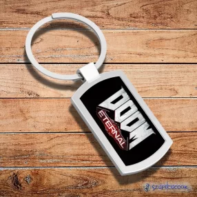 Metalowy brelok z logo Doom - Eternal
