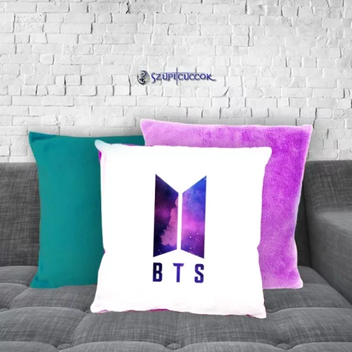 BTS Galaxy logo pluszowa poszewka na poduszkę (w wielu kolorach)