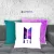 BTS Galaxy logo pluszowa poszewka na poduszkę (w wielu kolorach)
