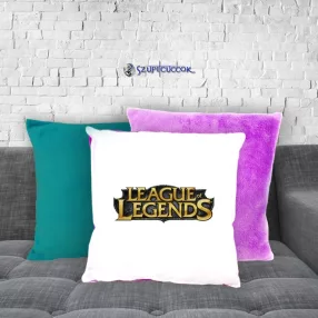   League of Legends logo pluszowa poszewka na poduszkę (w wielu kolorach)