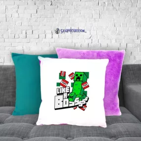   Minecraft - Like a boss pluszowa poszewka na poduszkę (w wielu kolorach)