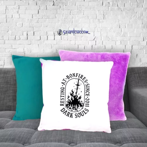 Dark Souls - Resting at Bonfires pluszowa poszewka na poduszkę (w wielu kolorach)